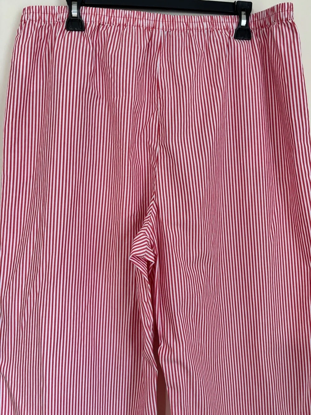 J.Crew Men's XL Red & White Striped Straight Leg Relaxed Pull On Lounge Pants